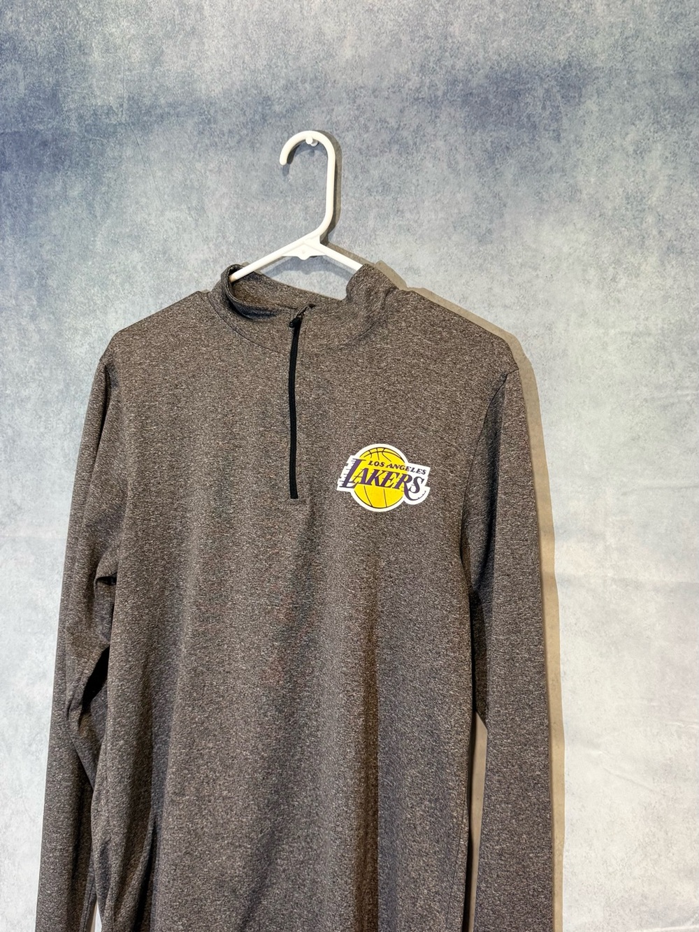 Unk Gray NBA Logo Heathered Pullover lakers